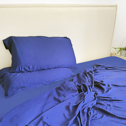 OUTLET: Navy blue fitted sheet