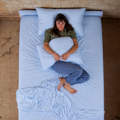 bamboo light blue summer set